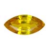 Sapphire-Yellow to Orange Marquise, Loupe Clean.Given weight is approx.